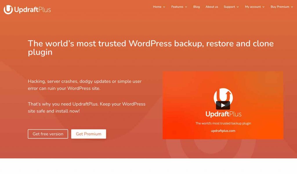 Updraftplus – Zur Sicherung der WordPress Seite